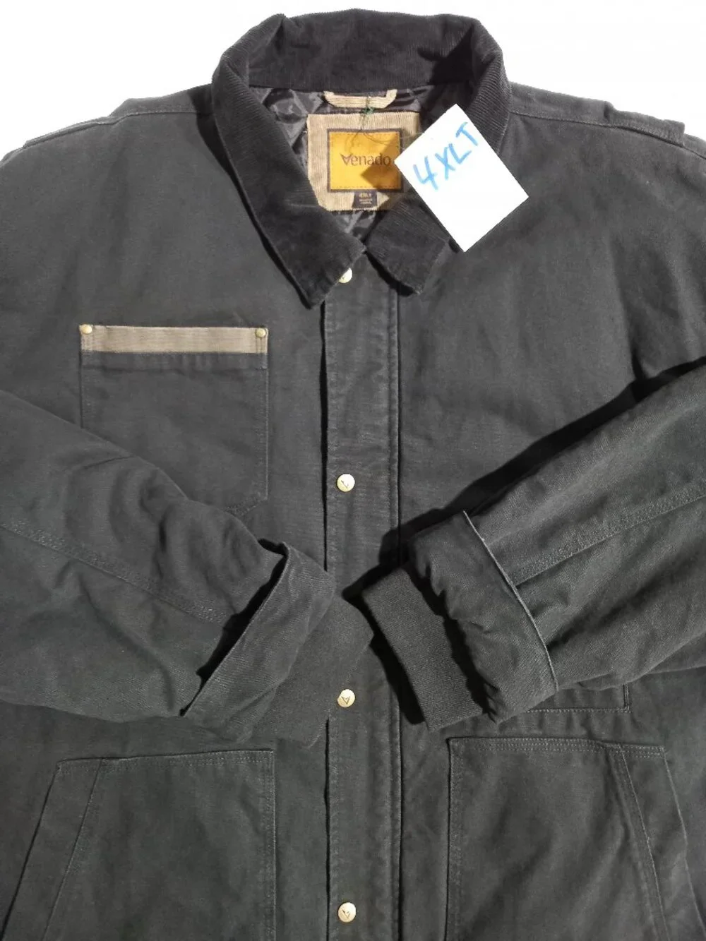 Canvas Concealed Carry Jacket - Black | 4XLT